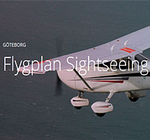 Flygplan sightseeing Göteborg
