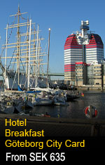 Gothenburg Package incl hotel and breakfast