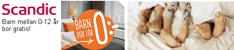 Barn bor gratis på Scandic Hotell!
