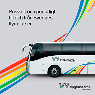 Go by Vy Flygbussarna Airport Coaches from Landvetter Airport to Gothenburg