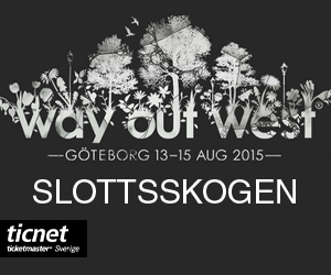 Way out West 2015 Slottsskogen Göteborg.