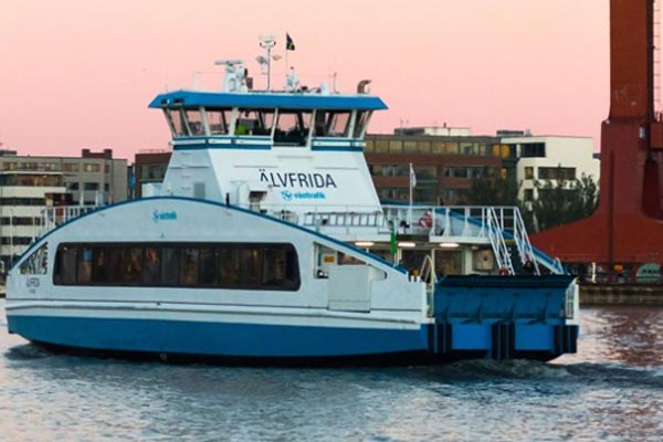 Älvsnabbare boat in Gothenburg