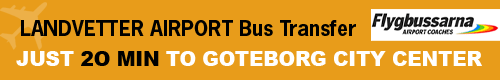 Landvetter Airport Bus Transfer - to Goteborg City Center.