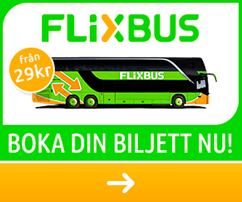 FlixBus från Landvetter flygplats