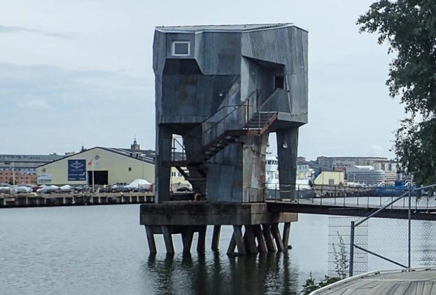 Free sauna in Frihamnen in Gothenburg