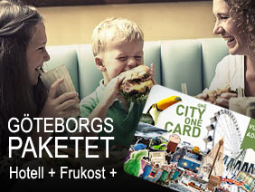 Göteborgspaketet inkluderar hotell, frukost och Göteborg City Card