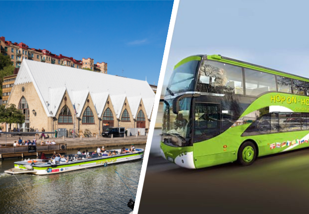 Boka en tur med buss och båt i Göteborg Hop on Hop off