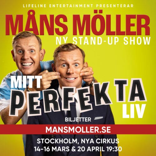 Boka Måns Möller standup i Göteborg