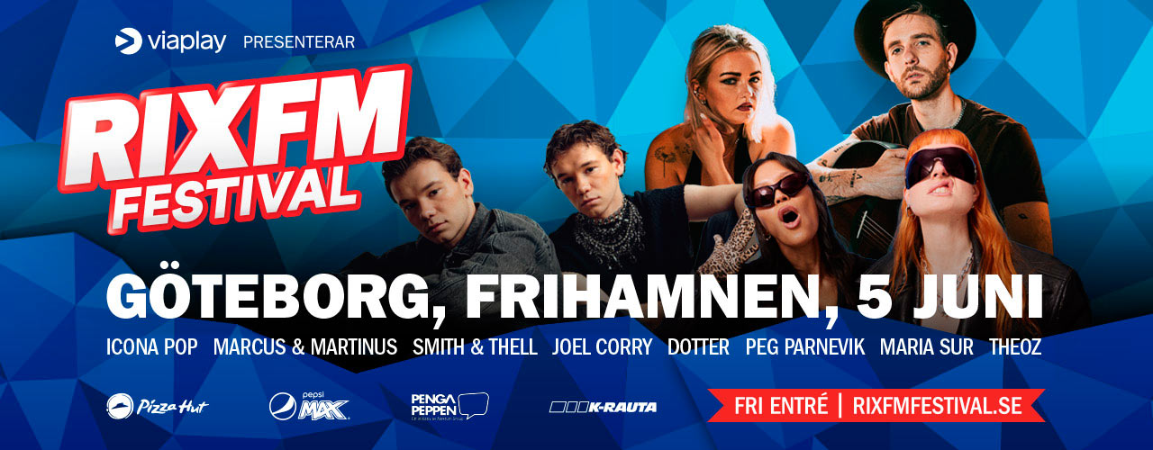 RIXFM Festival under Göteborgs Jubileumsfestival i Göteborg Frihamnen 2-5 juni 2023