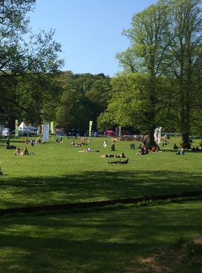 Sommar i slottskogen i Göteborg